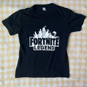 Kids Smartex Small Black Fortnite Tee Shirt